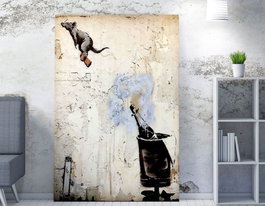 Wallity Lienzo Decorativo Banksy WY117 (50 x 70 cm)